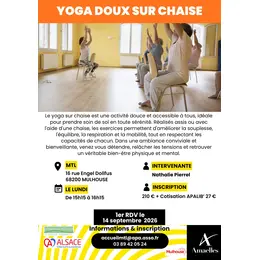Yoga doux sur chaise