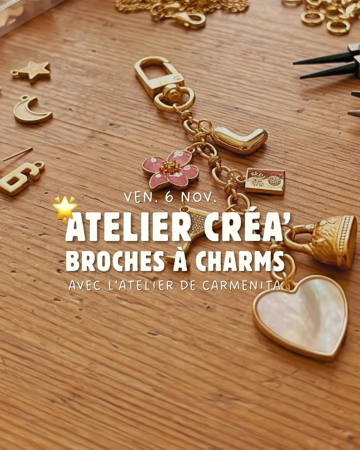 Atelier Créa' Broches à charms