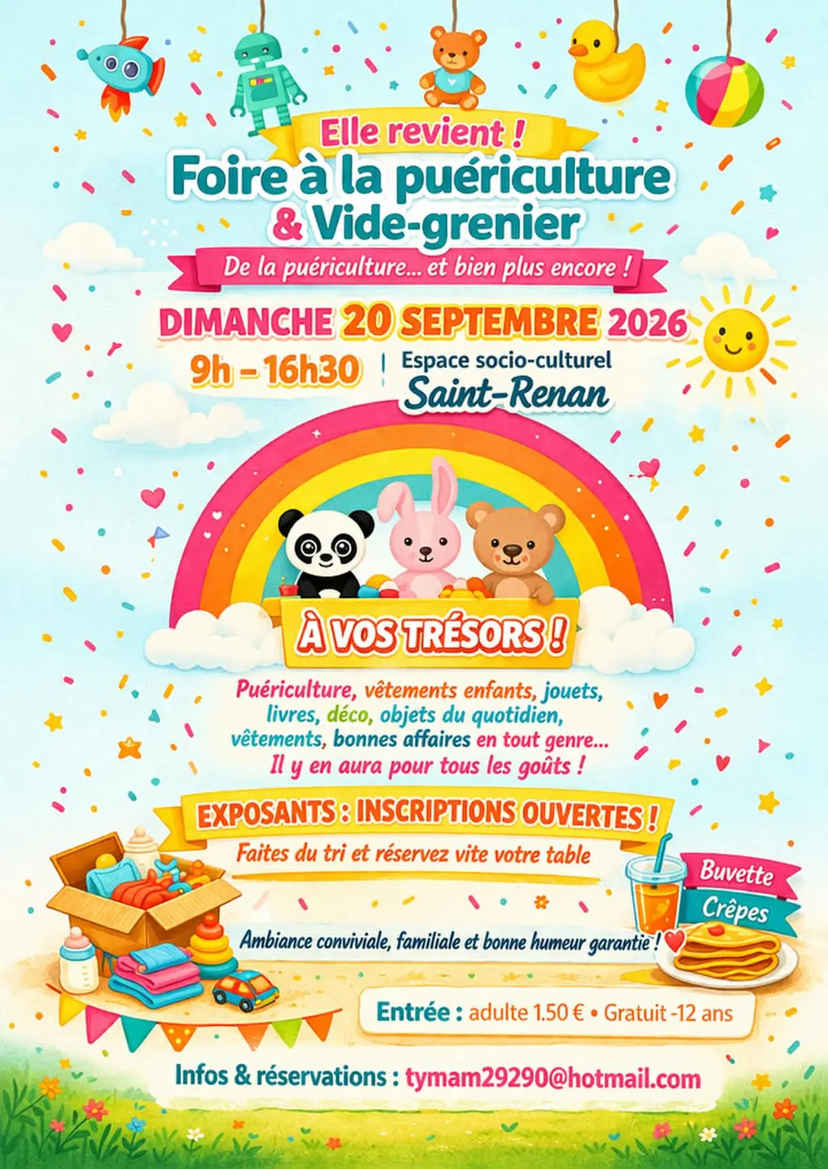 Vide grenier et foire à la puériculture 