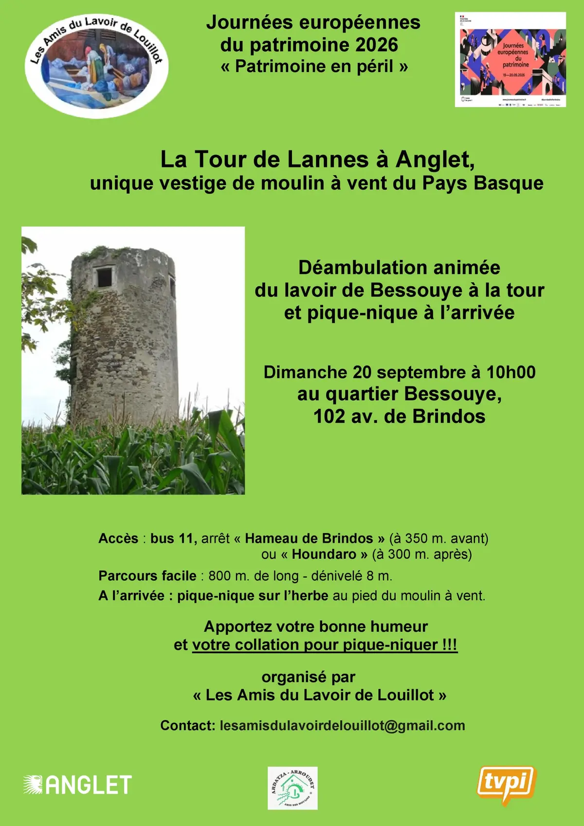 Le réveil du moulin à vent de la Tour de Lannes à Anglet