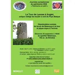 Le réveil du moulin à vent de la Tour de Lannes à Anglet