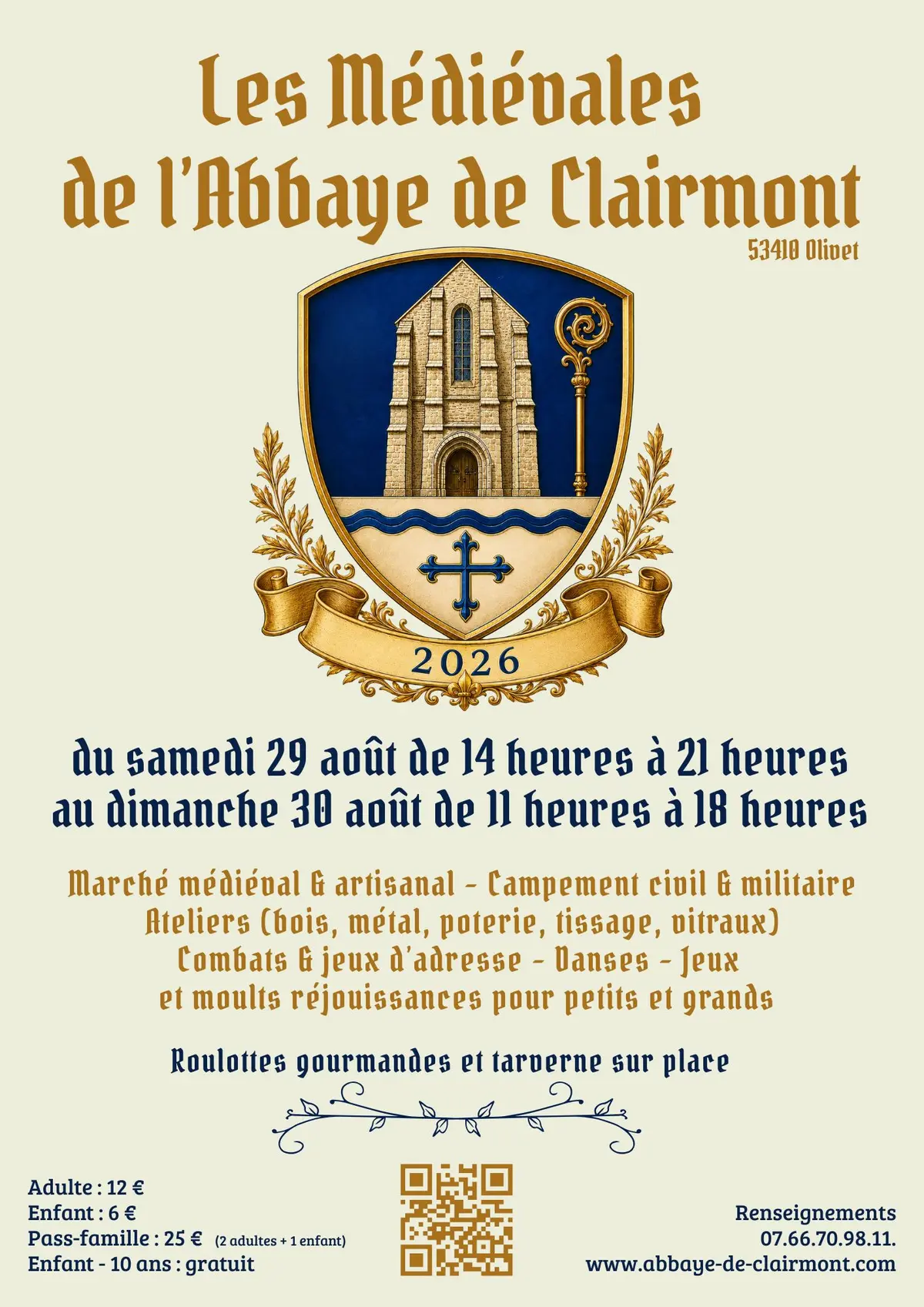 Journées Médiévales et Artisanales 2026