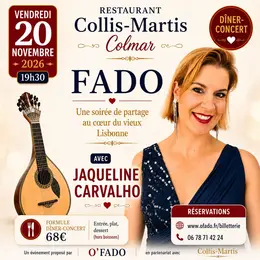 FADO - Grande Soirée Dîner-Concert avec Jaqueline Carvalho 
