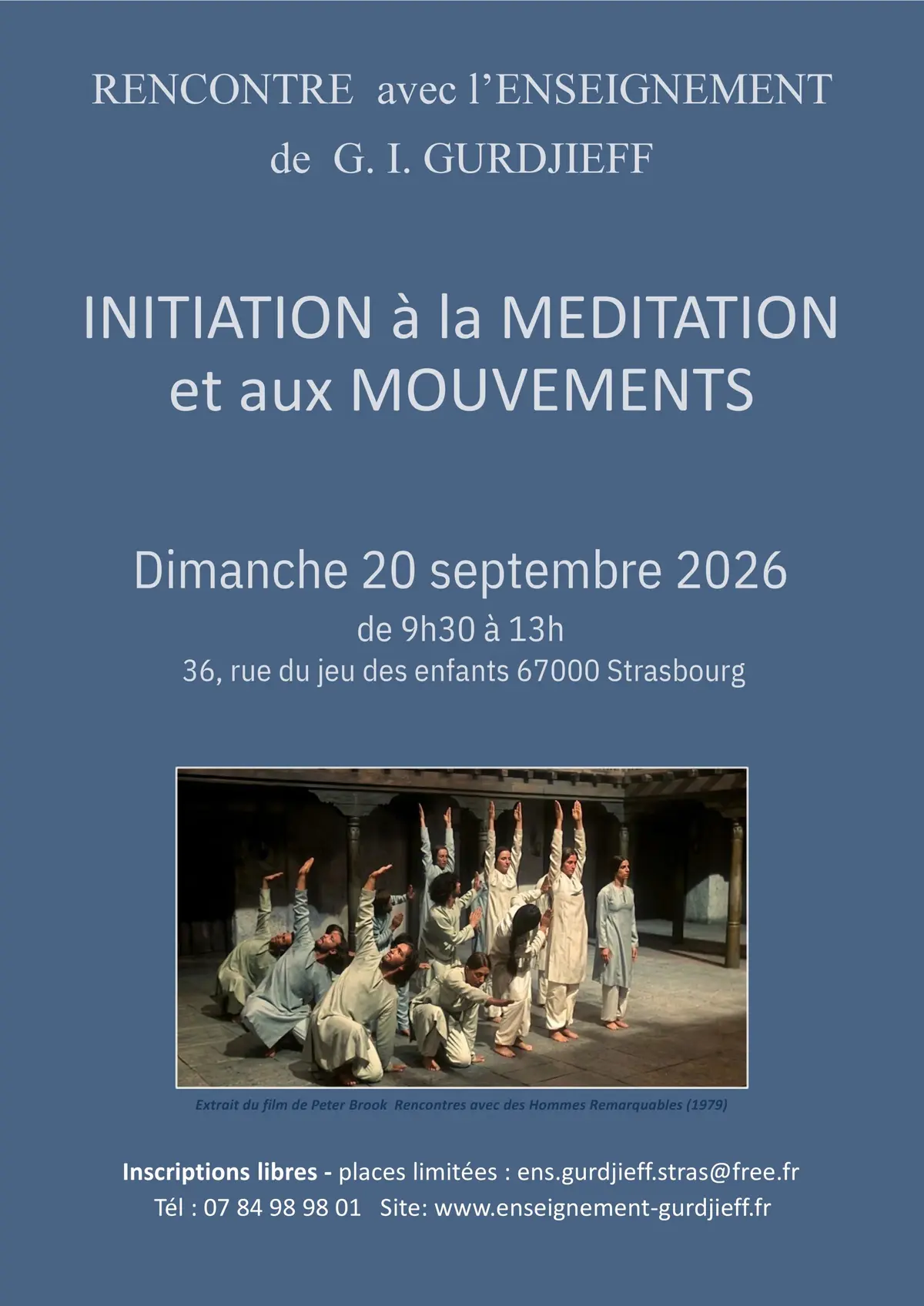 Initiation à la méditation et aux mouvements 