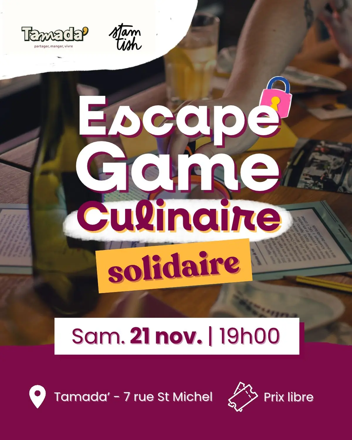 Escape Game Culinaire Solidaire