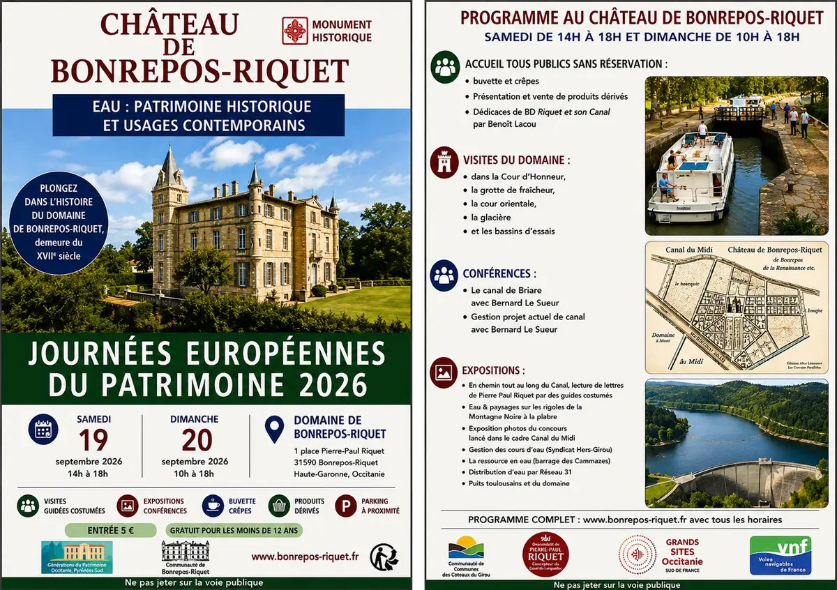 Journées du Patrimoine Domaine de Bonrepos-Riquet