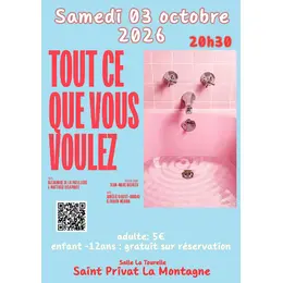 Tout ce que vous voulez