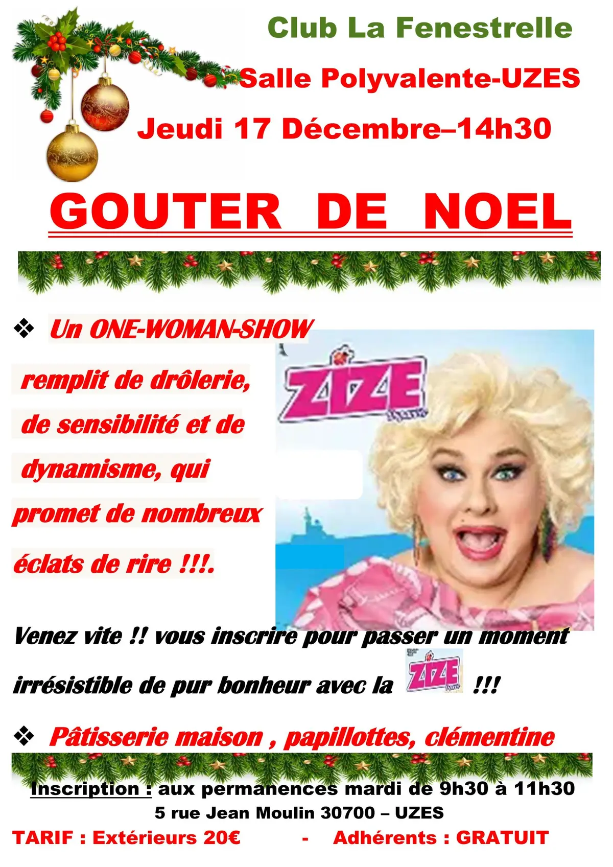 Goûter de Noël et spectacle