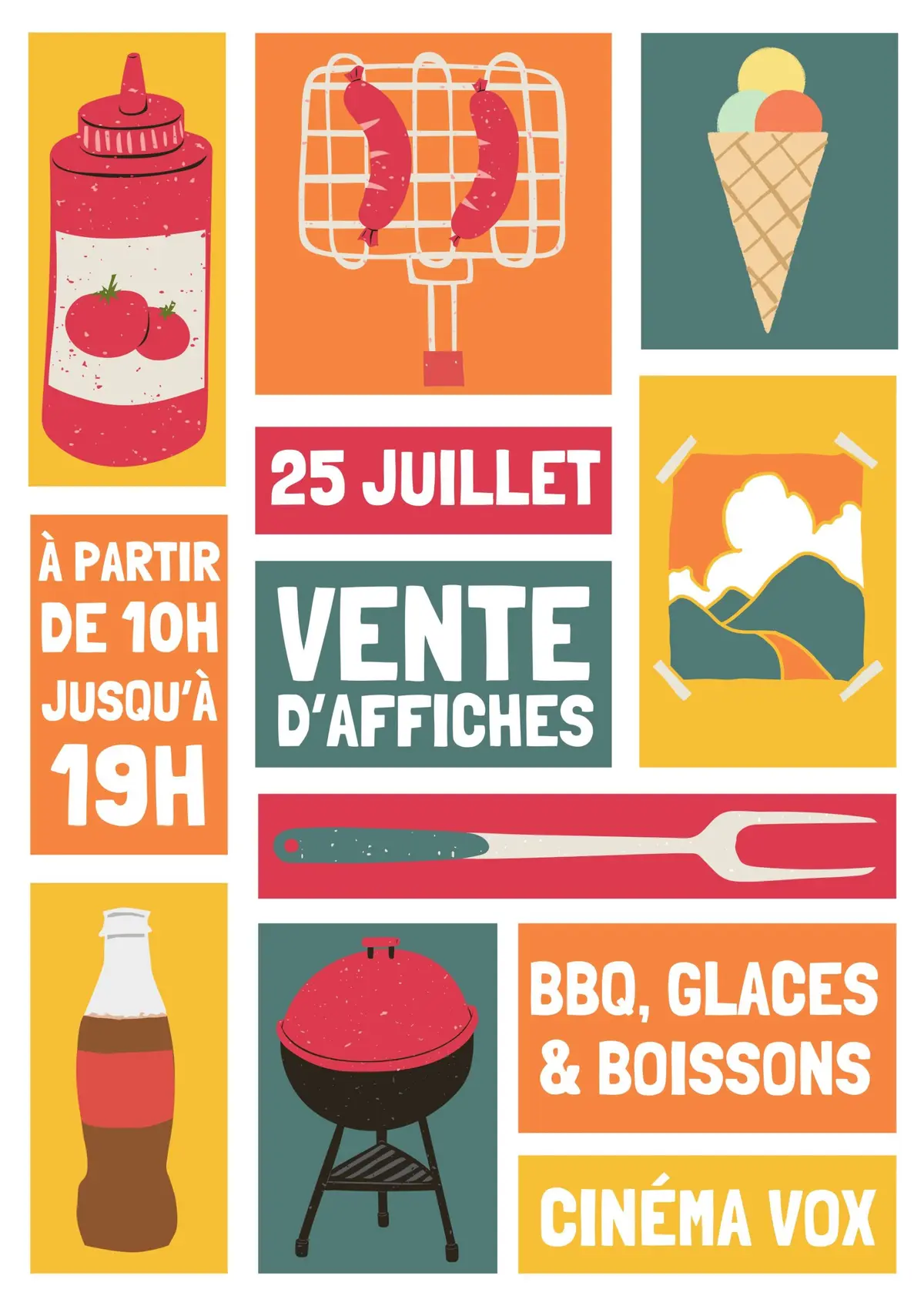 Grande braderie & vente d'affiches du Cinéma Vox