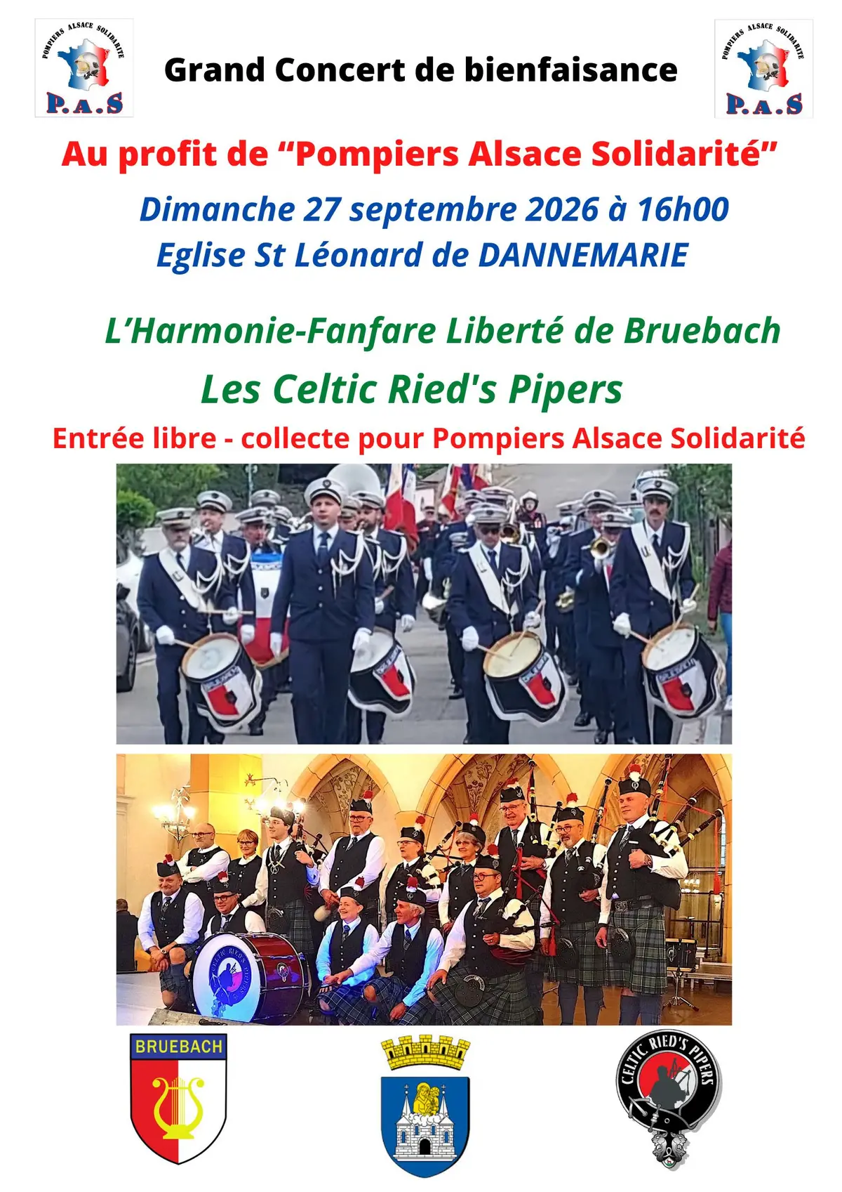 Concert de bienfaisance au profit de Pompiers Alsace Solidarité