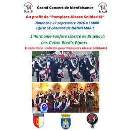 Concert de bienfaisance au profit de Pompiers Alsace Solidarité
