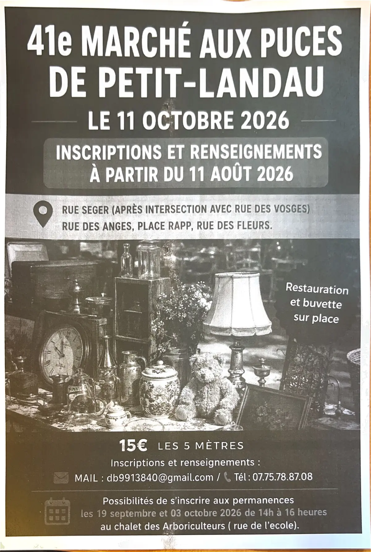 41 eme  marchè aux puces de Petit -Landau