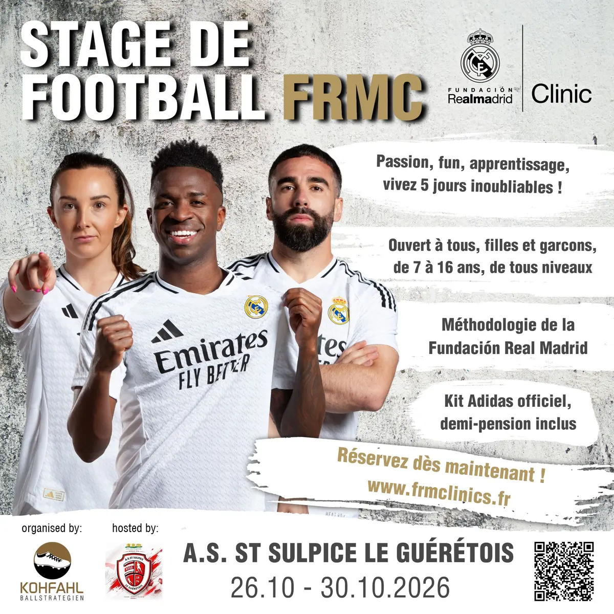 Stage de football A.S. St Sulpice le Guérétois  x Fundacion Real Madrid Clinics 
