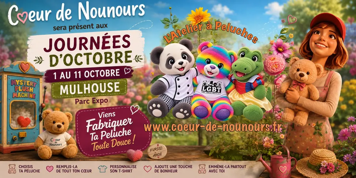Coeur de Nounours sera présent aux Journées d'Octobre de Mulhouse