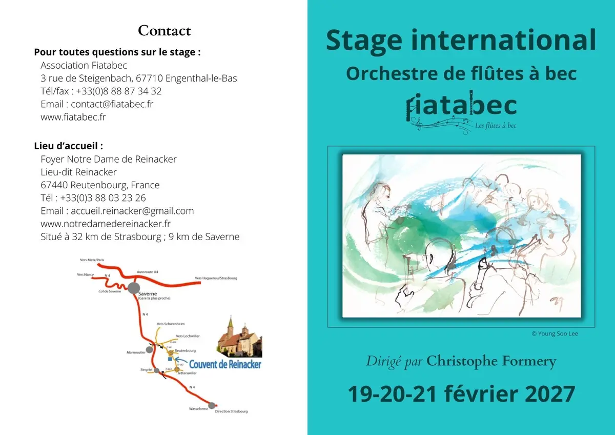 Stage internationnal d'Orchestre de flûtes à bec