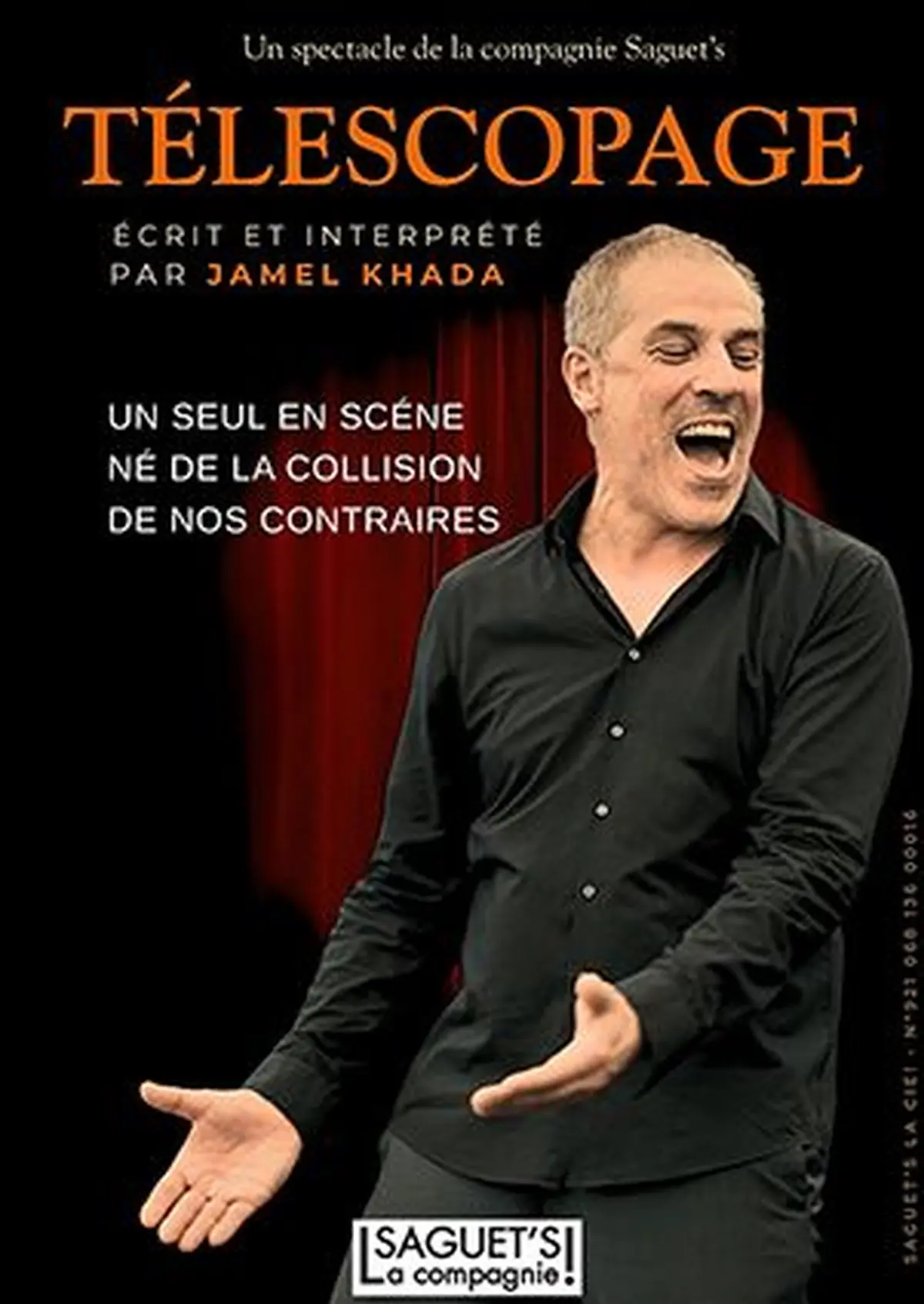 Théâtre - Télescopage, Seul en scène de et avec Jamel Khada