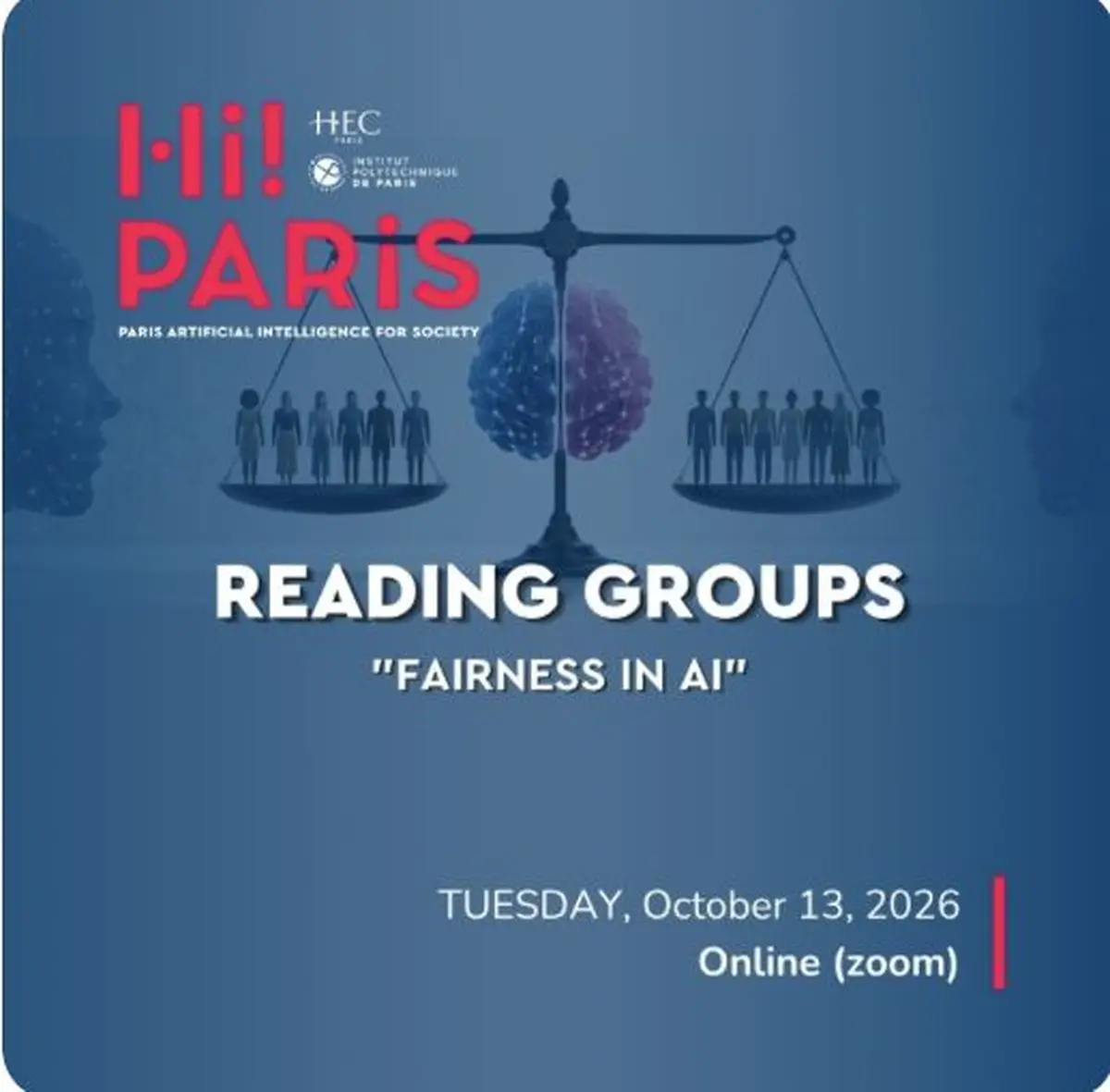 Groupes de lecture Hi! PARIS « Équité en IA » – Séance 1