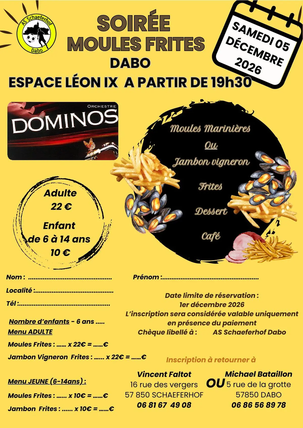 Soirée Moules Frites