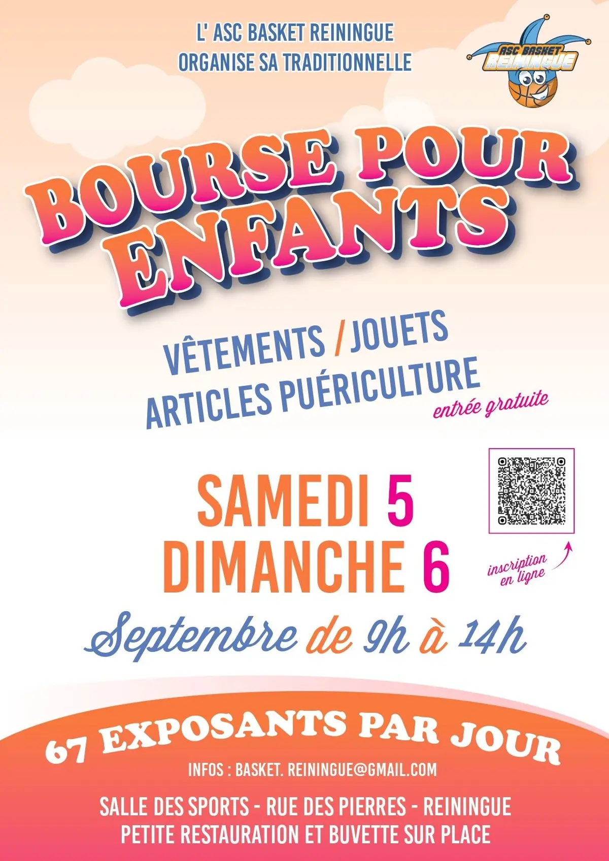 Bourse pour enfants, vêtements, jouets et articles de puériculture