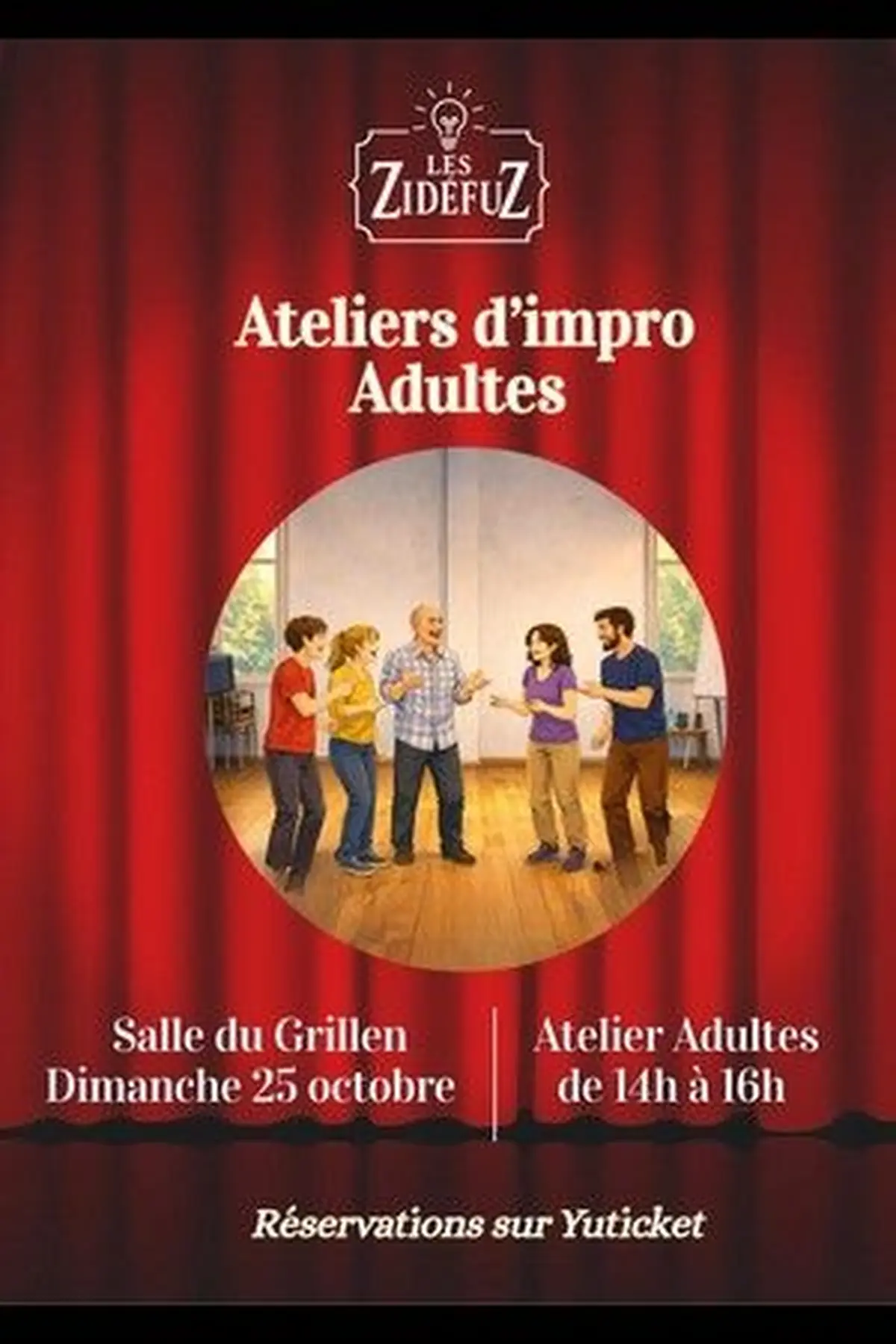 Théâtre d’Improvisation – Atelier Découverte - Adultes