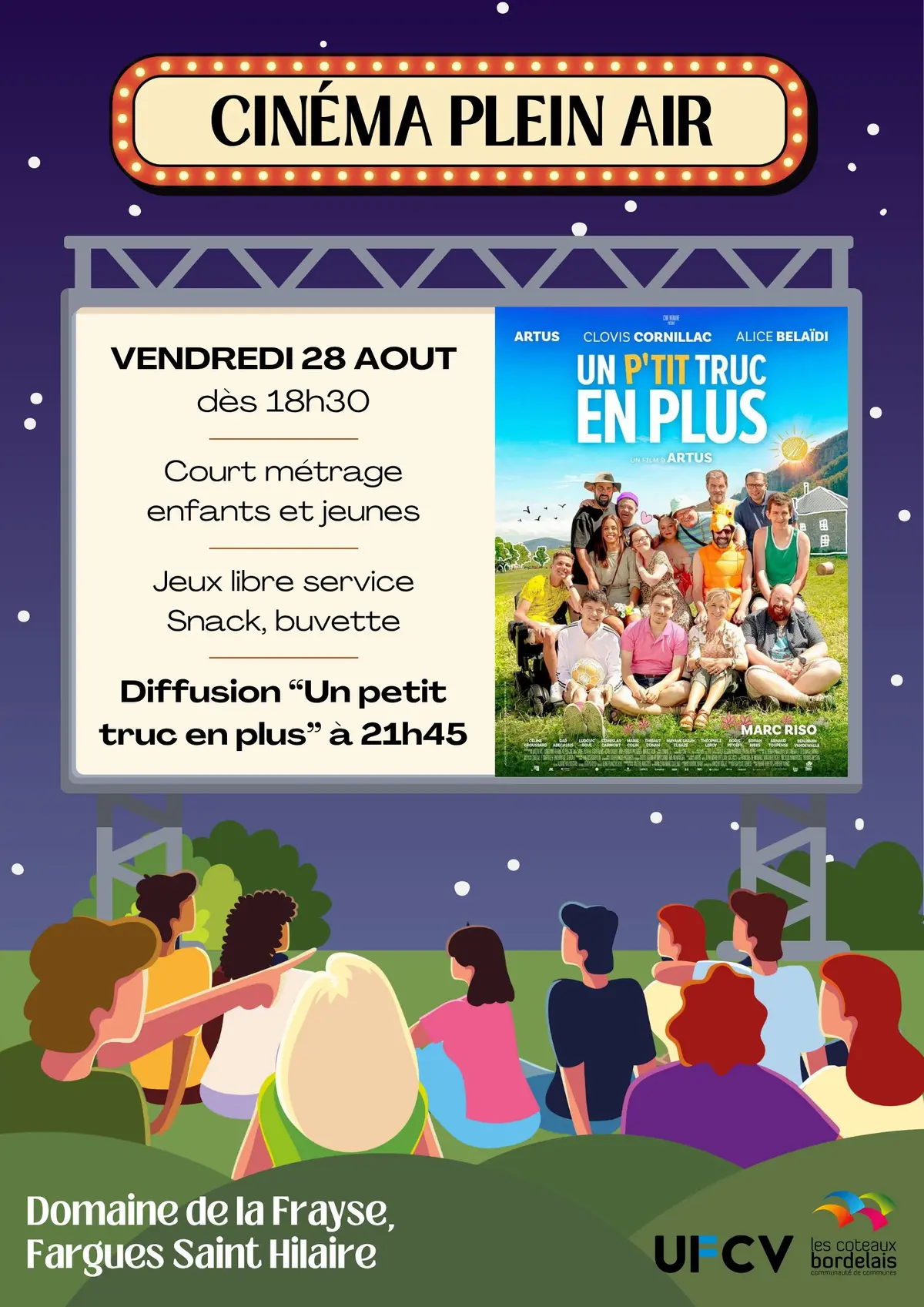 Cinéma en plein air - Un petit truc en plus