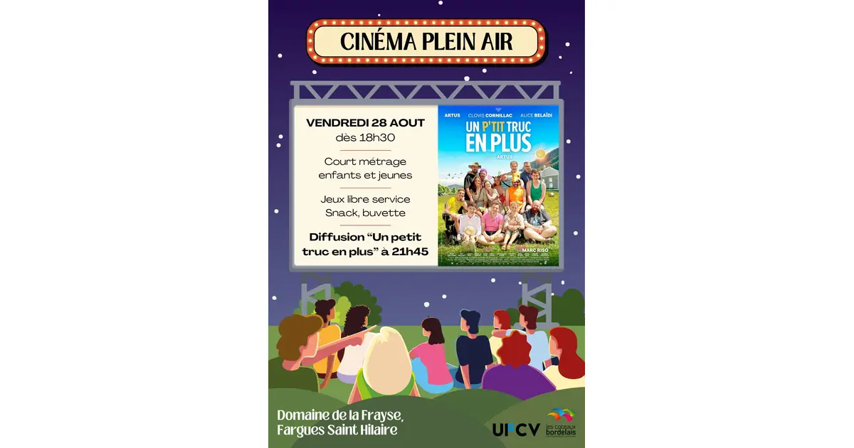 Cinéma en plein air - "Un petit truc en plus"