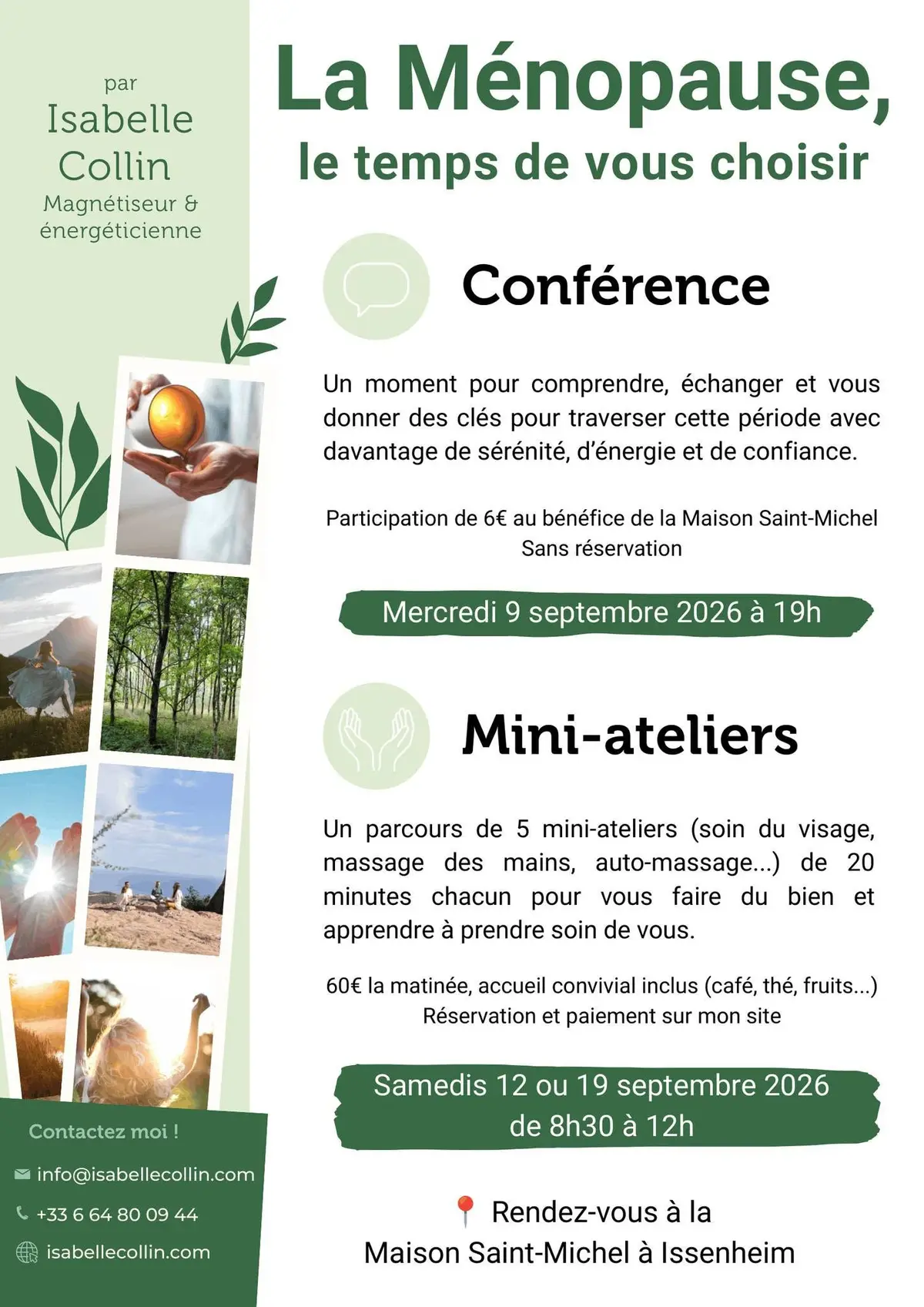 Conférence : La Ménopause, le temps de vous choisir