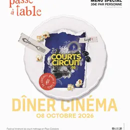 Dîner Cinéma - Projection de courts métrages 