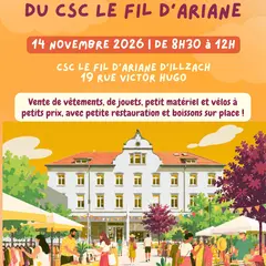 Braderie du CSC Le Fil d’Ariane à Illzach