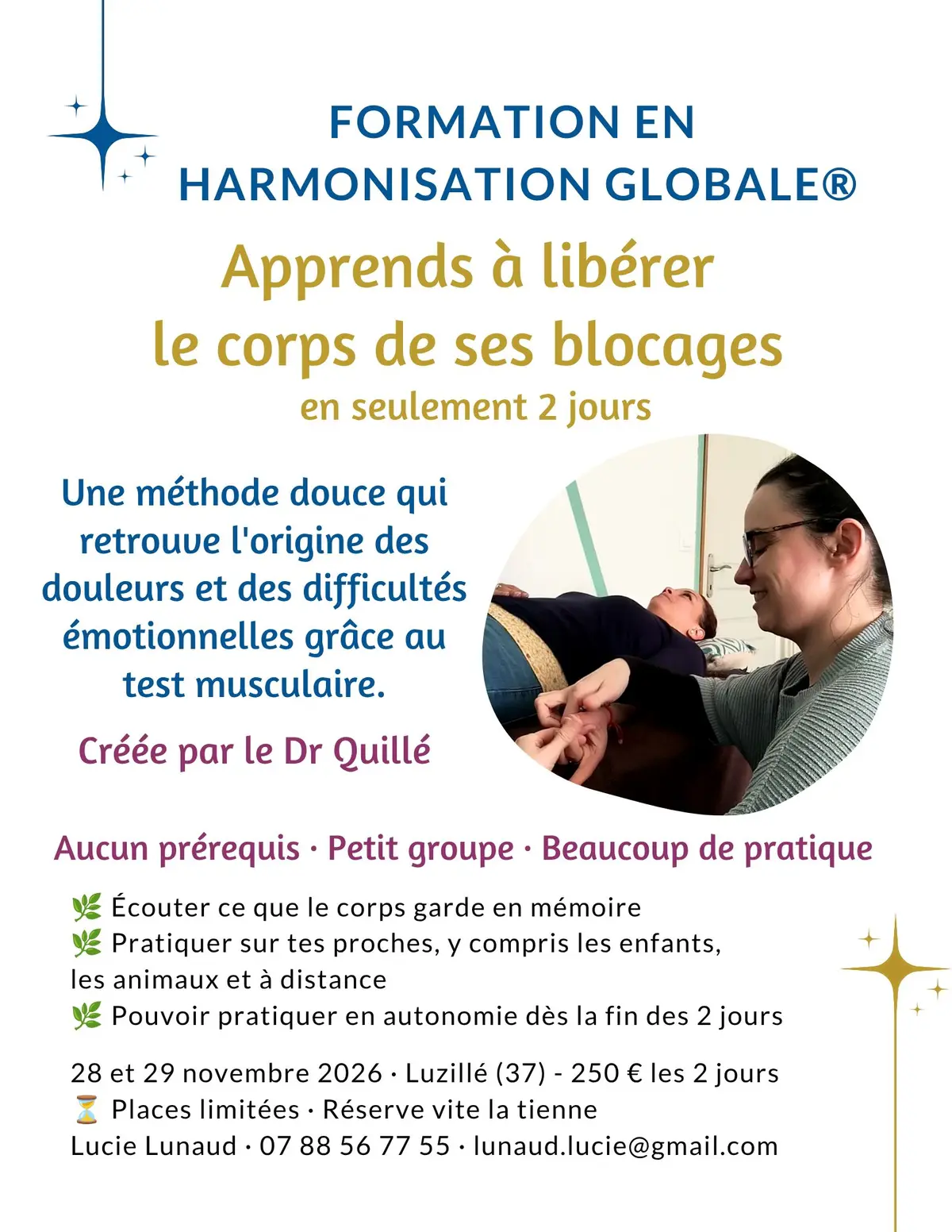 Formation Harmonisation Globale® : libérer les blocages à la source en 2 jours