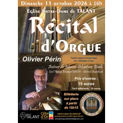 Concert d'Orgue avec Olivier Périn à l'Eglise Notre-Dame de Talant