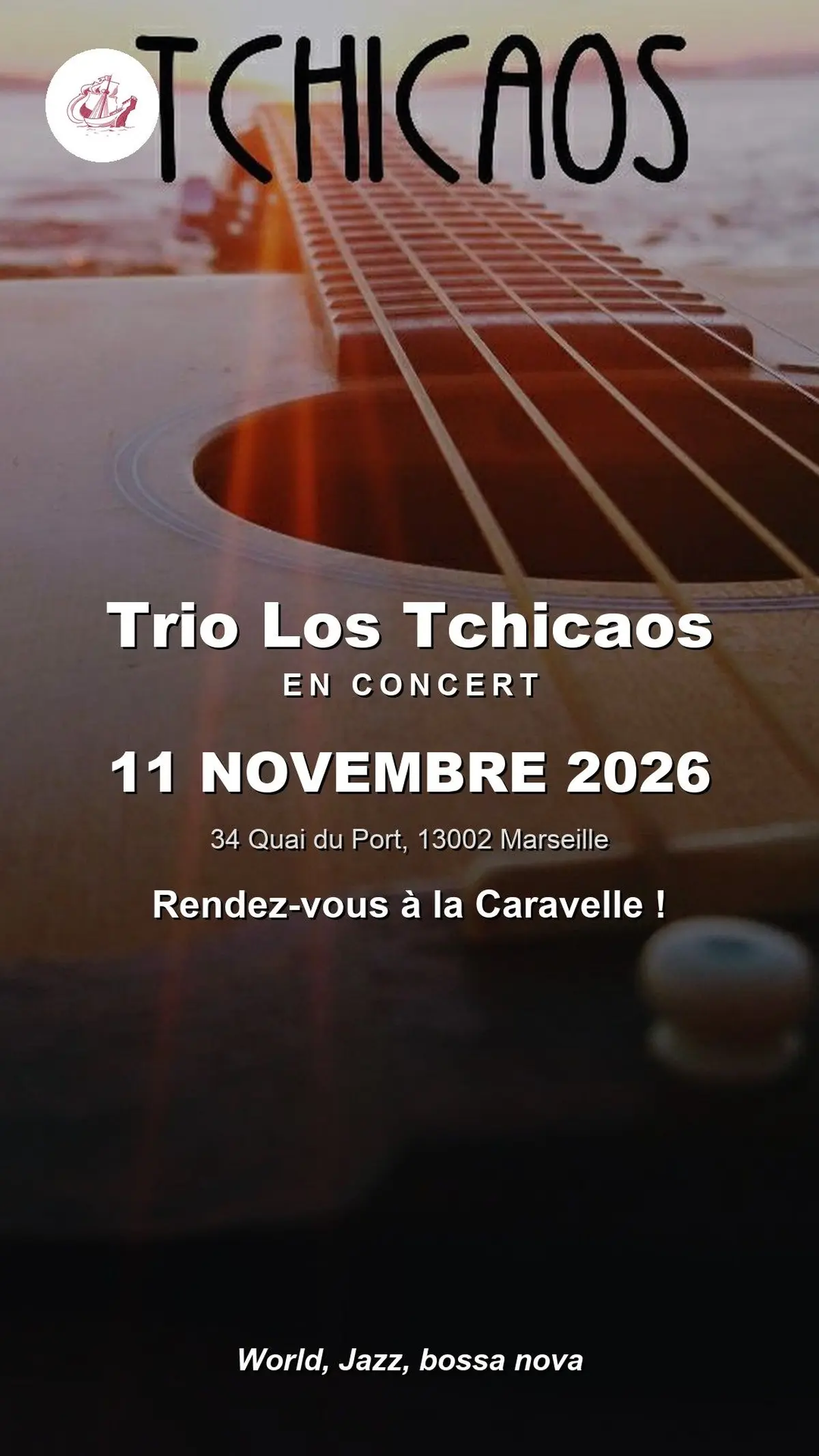 Trio Los Tchicaos en concert à La Caravelle
