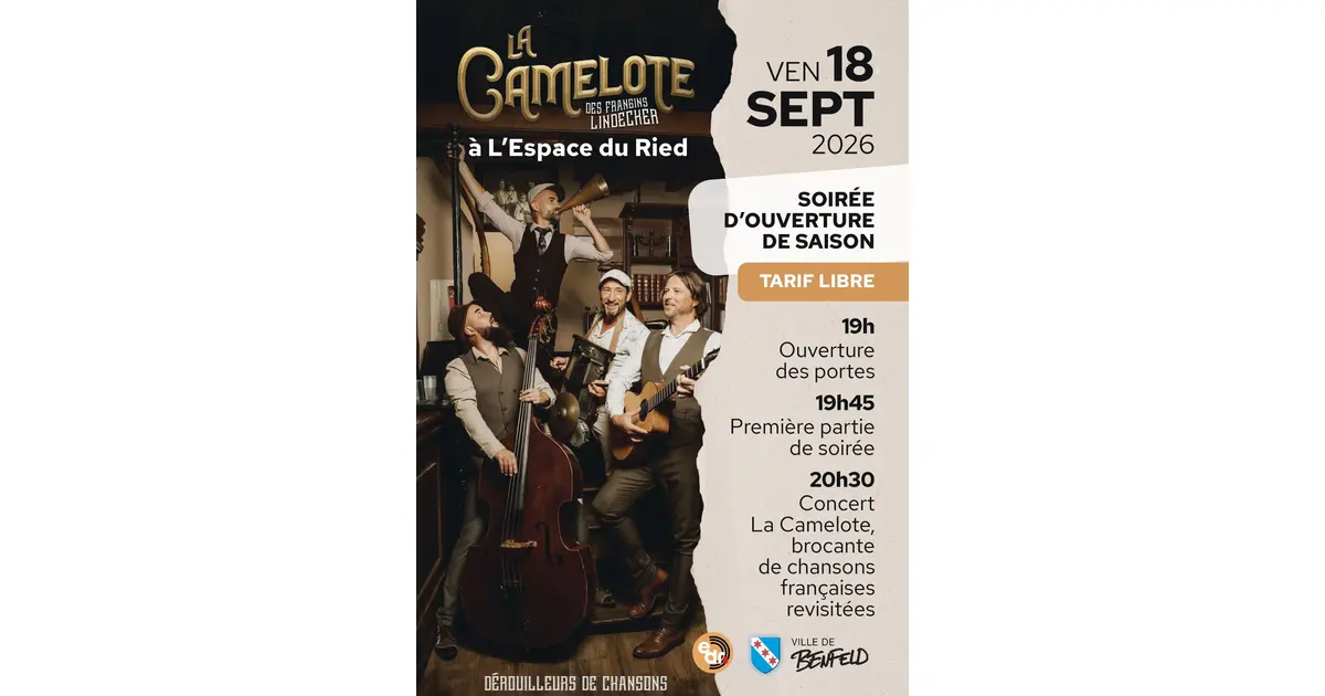 Concert de La Camelote à l'Espace du Ried de Benfeld