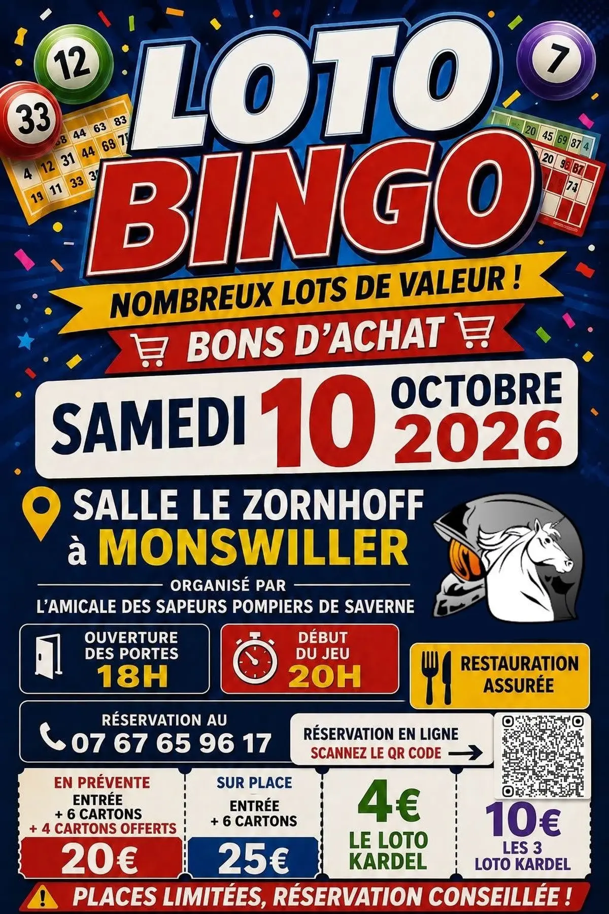 Loto Bingo des Pompiers de Saverne