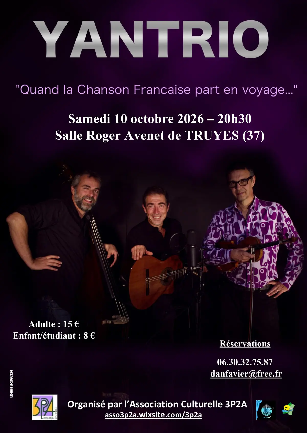 Yantrio, concert organisé par l'association 3P2A
