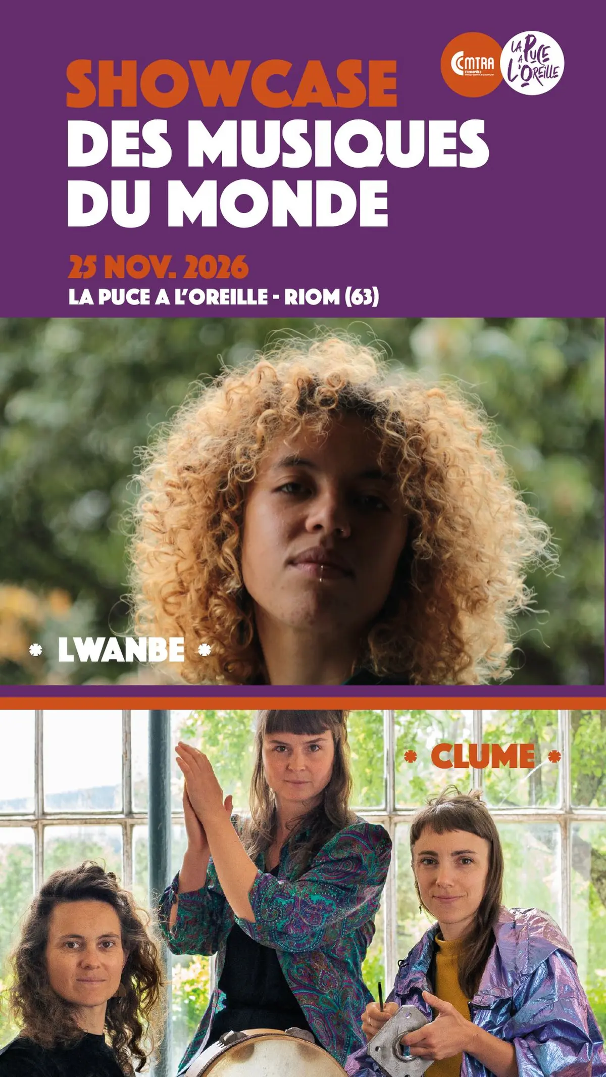 showcase des musiques du monde : clume + lwambe