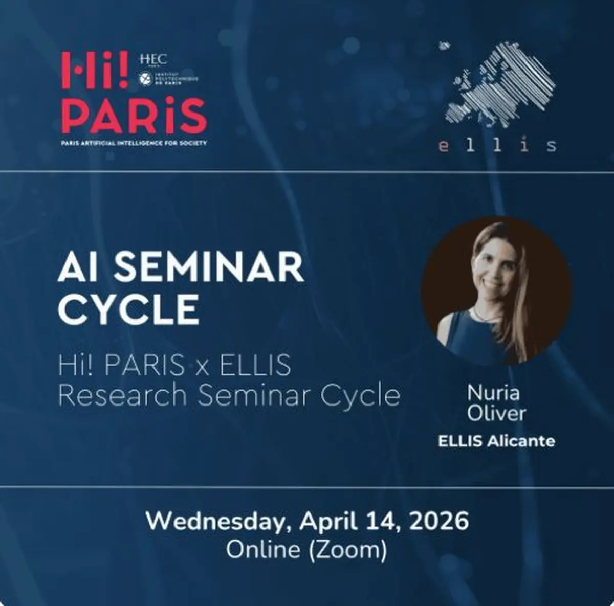 AI Seminar Cycle: Nuria Oliver (ELLIS Alicante)