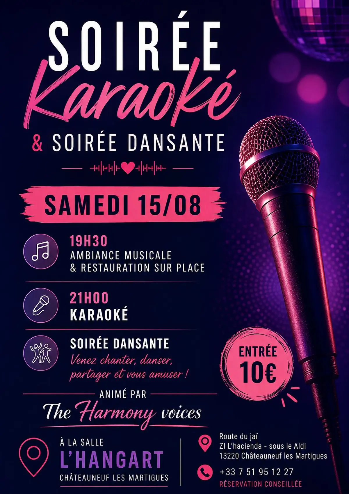 Soirée Karaoké à Châteauneuf-les-martigues