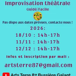 Théâtre jeux improvisation Bussière Galant 87230