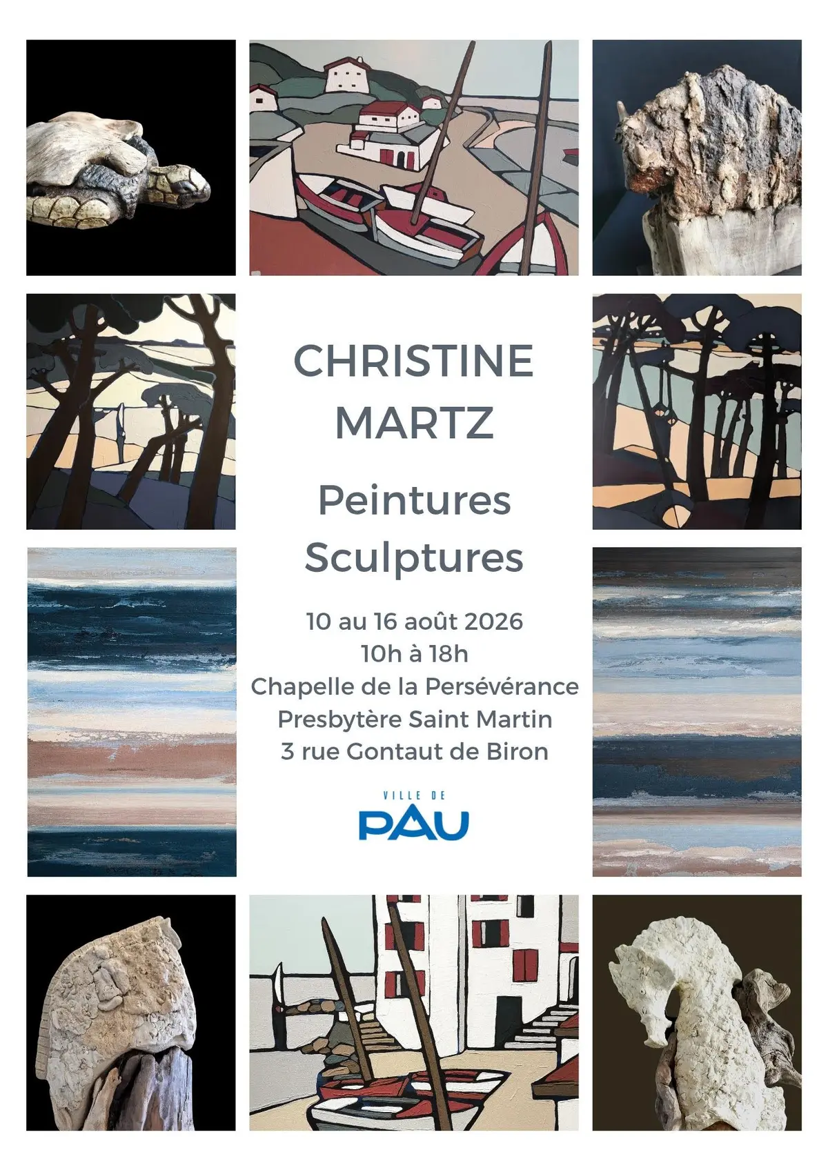 Exposition peinture sculpture _Entre Terres Ancestrales et Horizons Marins