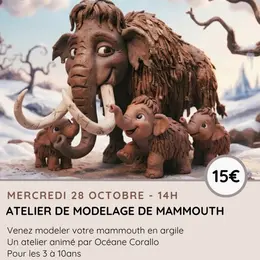Atelier manuel création de mammouths