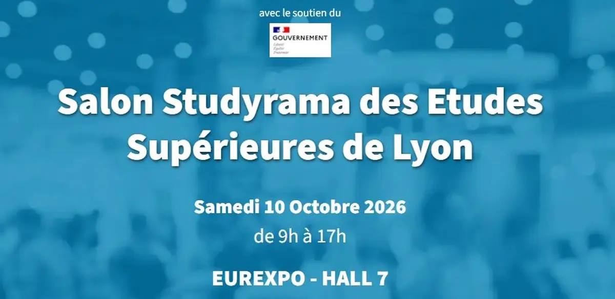 Lyon accueille six salons d'orientation Studyrama à Eurexpo le 10 octobre 2026