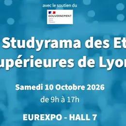Lyon accueille six salons d'orientation Studyrama à Eurexpo le 10 octobre 2026
