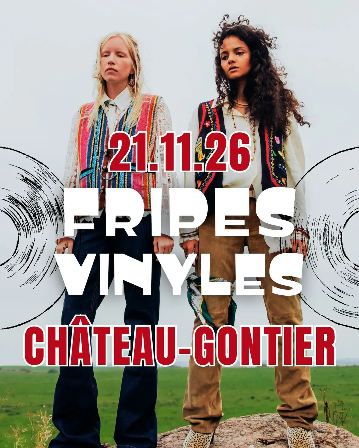 Grande vente de fripes et vinyles. Château-Gontier (53)