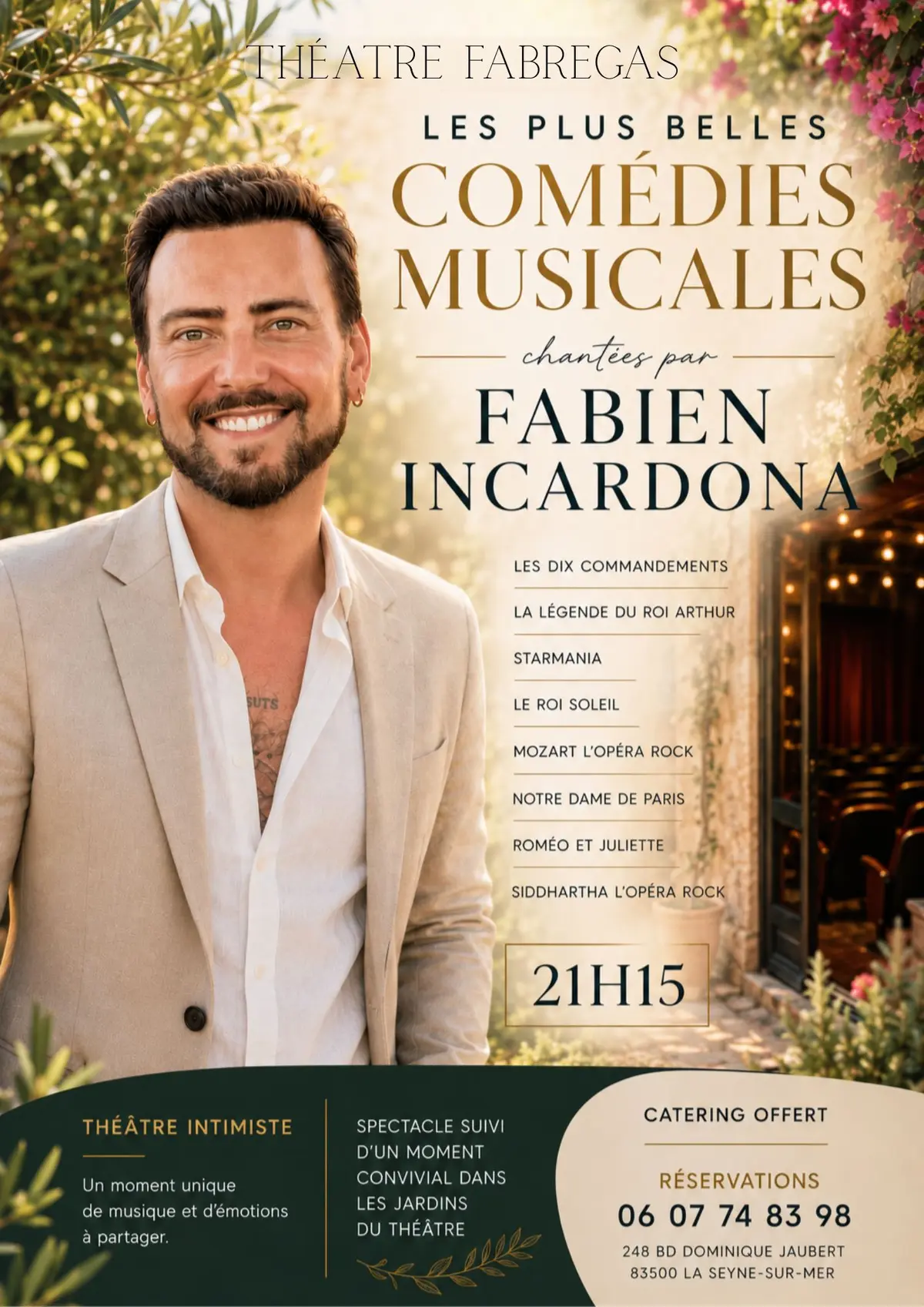 Fabien Incardona chante Les Plus Belles Comédies Musicales