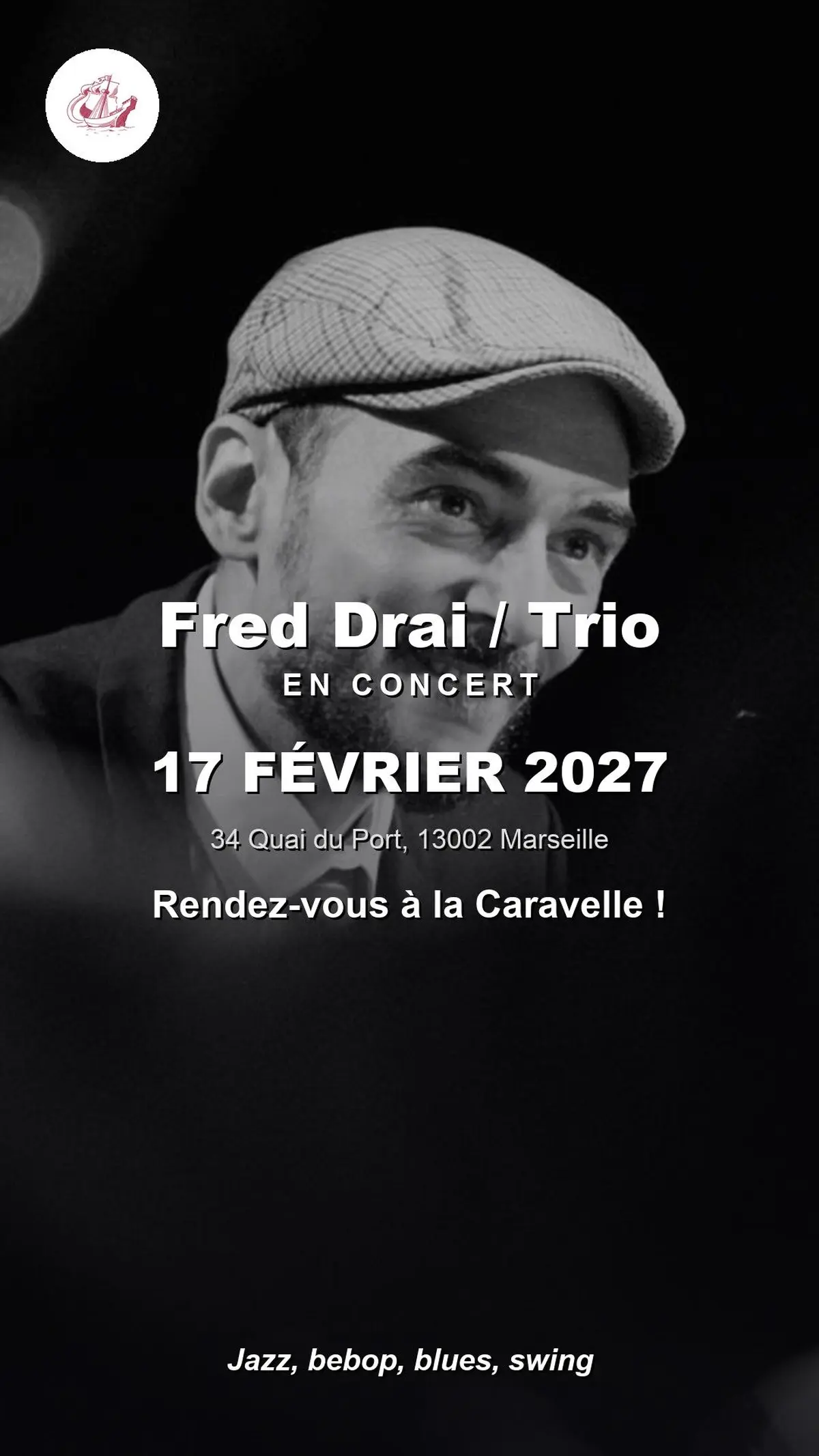 Fred Drai / Trio en concert à La Caravelle