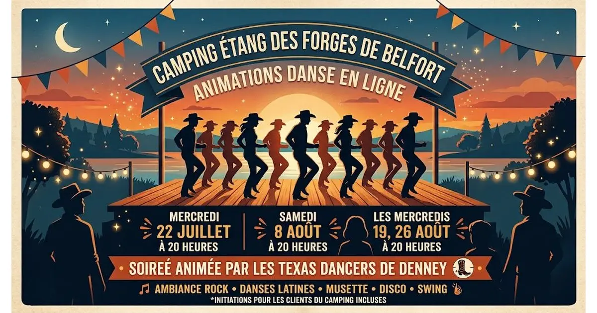 Danse en ligne à l'étang des Forges