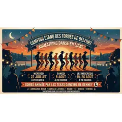 Danse en ligne à l'étang des Forges 