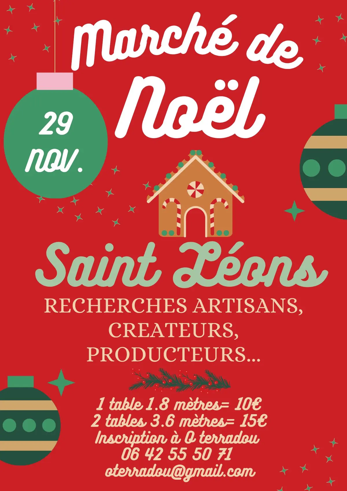 Marché de Noel Saint Léons 