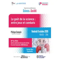 Conférence Science et Société - Le goût de la science : entre jeux et combats &copy; Sarah Journée